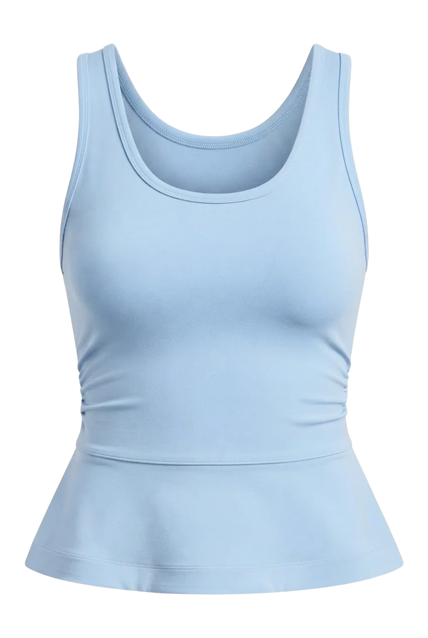 Sculpting Tank Top in Baby Blue